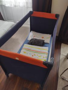 a bunk bed in a room with a bed in a room at VM56 in Budapest