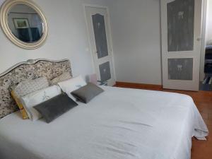 Postel nebo postele na pokoji v ubytování Villa de charme avec piscine