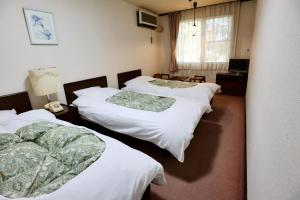 Postel nebo postele na pokoji v ubytování Hakuba Park Hotel
