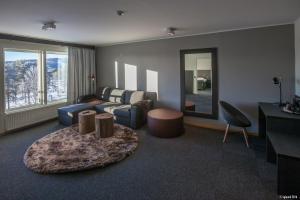 Posezení v ubytování Laponia Hotell & Konferens