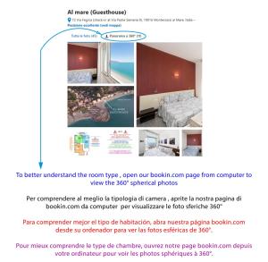 モンテロッソ・アル・マーレにあるAl mare (Guesthouse)の寝室写真付きのサイトページ
