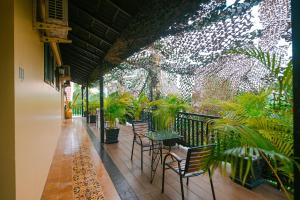 Balkón nebo terasa v ubytování Sophavady D'Angkor