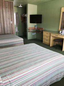 TV a/nebo společenská místnost v ubytování Caribbean Motel