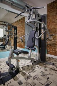 Fitness centrum a/nebo fitness zařízení v ubytování Stabu Sēta Residence