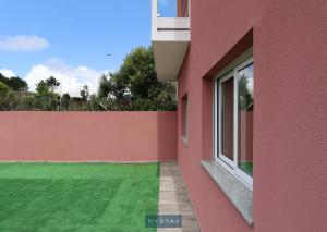 Bygningen som feriehuset ligger i