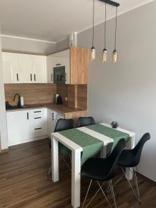 Kuchyň nebo kuchyňský kout v ubytování Z Widokiem Apartamenty - apartamenty z widokiem na góry i zewnętrzną balią