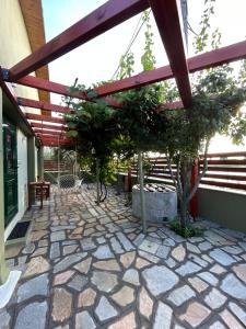 Balkón nebo terasa v ubytování Green Olive Studios