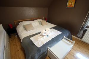 Postel nebo postele na pokoji v ubytování Chambre d'hôte Blankenberge