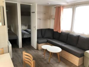 Χώρος καθιστικού στο Mobilhome 6 personnes Cap Ferret