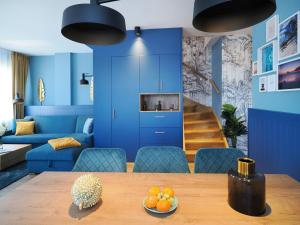 Χώρος καθιστικού στο Seebrücke Heringsdorf - Appartement mit 1 Schlafzimmer und Balkon S16