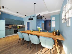 Kuchyň nebo kuchyňský kout v ubytování Seebrücke Heringsdorf - Appartement mit 2 Schlafzimmern und Terrasse S22