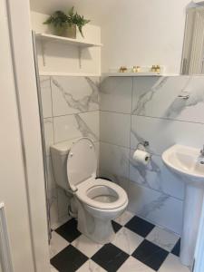 Vannituba majutusasutuses Adams Townhouse