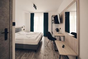 Holiday Siesta Pensjonat, Domki客房内的一张或多张床位