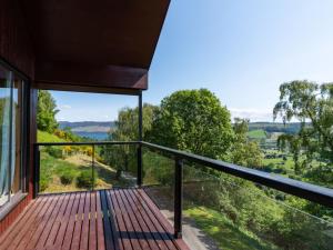 a view from the balcony of a house at Holiday Home Achmony Type 2-3 by Interhome in Drumnadrochit