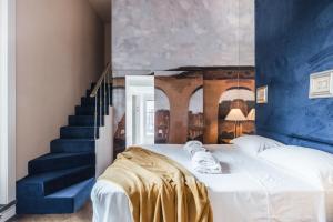 Posteľ alebo postele v izbe v ubytovaní The Best Rent - Spacious apartment with terraces with panoramic view of Rome