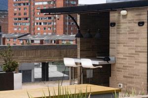 Balkón nebo terasa v ubytování Apartahotel Connect Bogotá