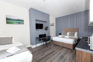 Postel nebo postele na pokoji v ubytování W6 Hotel