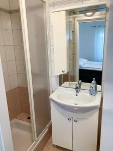 Koupelna v ubytování Haus Lupić