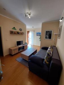 a living room with a couch and a table at Apartments Maris in Vranjic