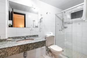 Koupelna v ubytování Hotel Flat Petras Residence