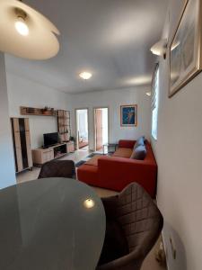 Kuchyň nebo kuchyňský kout v ubytování Apartments Maris