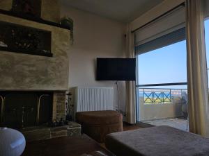 TV a/nebo společenská místnost v ubytování KD Country Home