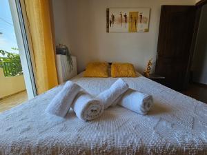 Postel nebo postele na pokoji v ubytování KD Country Home
