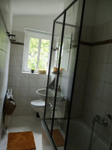 Koupelna v ubytování FeWo Chemnitz-Zentrum