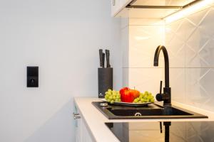 Kuchnia lub aneks kuchenny w obiekcie Apartamenty Usteckie