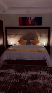Postel nebo postele na pokoji v ubytování سويت ابحر سكن خاص SUITE OBHUR private accommodation