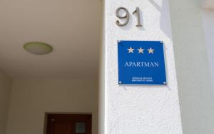 Certifikát, hodnocení, plakát nebo jiný dokument vystavený v ubytování Apartments Gorančica