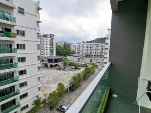 a view from the balcony of a building at Family Stay at Quintet A2-7-3A in Tanah Rata