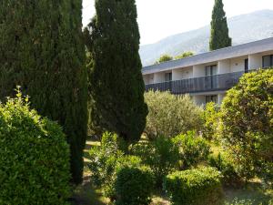 Uma vista da montanha tirada do hotel 