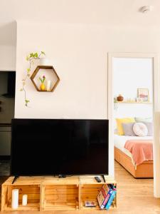 Televisyen dan/atau pusat hiburan di Fantástico piso en Tossa de Mar