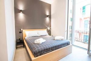 Postel nebo postele na pokoji v ubytování Astroom apartments