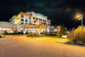 O edifício onde o hotel está situado