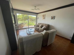 Posezení v ubytování 1ra Linea Platja de Sant Feliu