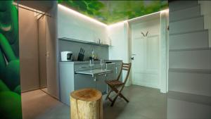Kuchyňa alebo kuchynka v ubytovaní LK43-lodging city-apartments, kontaktlos mit Self Check-In