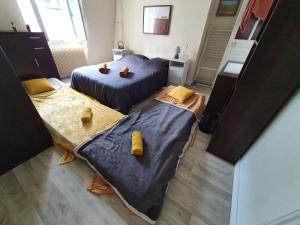 Postel nebo postele na pokoji v ubytování T2 cosy à Tours centre