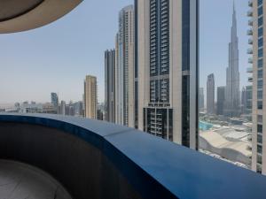 Balkón nebo terasa v ubytování Full Burj Khalifa View- Furnished 1Bedroom Downtown
