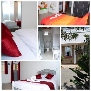 a collage of pictures of a bedroom and a bed at Jazby Guest House, Naivasha in Naivasha