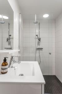 Koupelna v ubytování Hotell MAVI