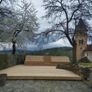 Un paisaje natural cerca de la villa
