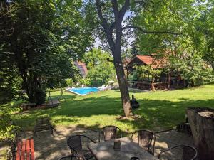 Vonkajšia záhrada v ubytovaní Guest house Magyar Route 66