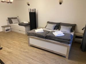 Kuchyň nebo kuchyňský kout v ubytování Apartmán Pod Mandloní
