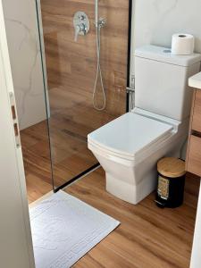 Koupelna v ubytování ILLYRIAN hotel Ksamil