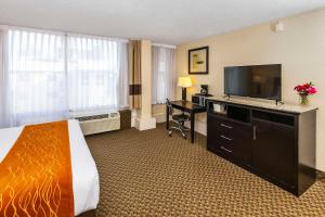TV a/nebo společenská místnost v ubytování Comfort Inn & Suites