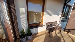 Balkón alebo terasa v ubytovaní apartament AWA Bajkowe Kołobrzeg