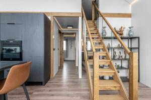 Una cocina o cocineta en Selfoss Modern Cabins
