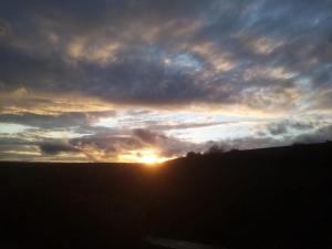 The sunrise or sunset as seen from Az apartmant or nearby